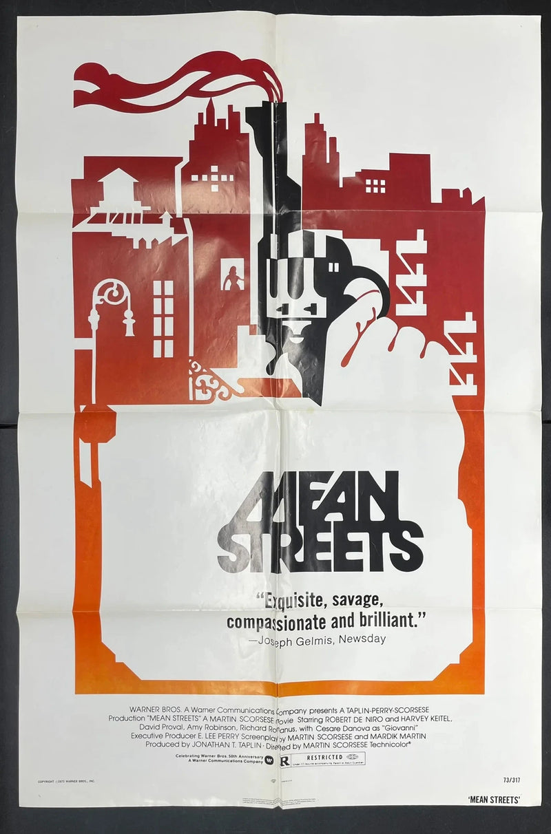 Mean Streets (1973) Original Movie Poster Folded 27x41