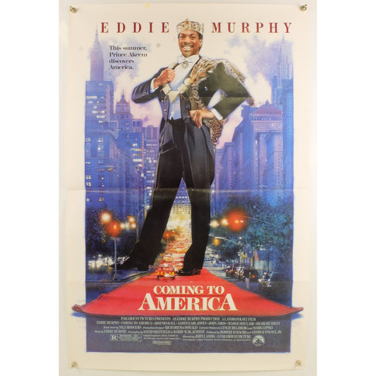 Coming to America (1988) Original movie Poster Folded 27x41