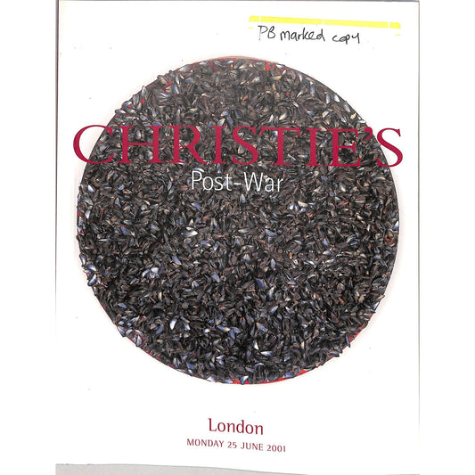 Christie's Post War Art Auction Catalog June 25, 2001