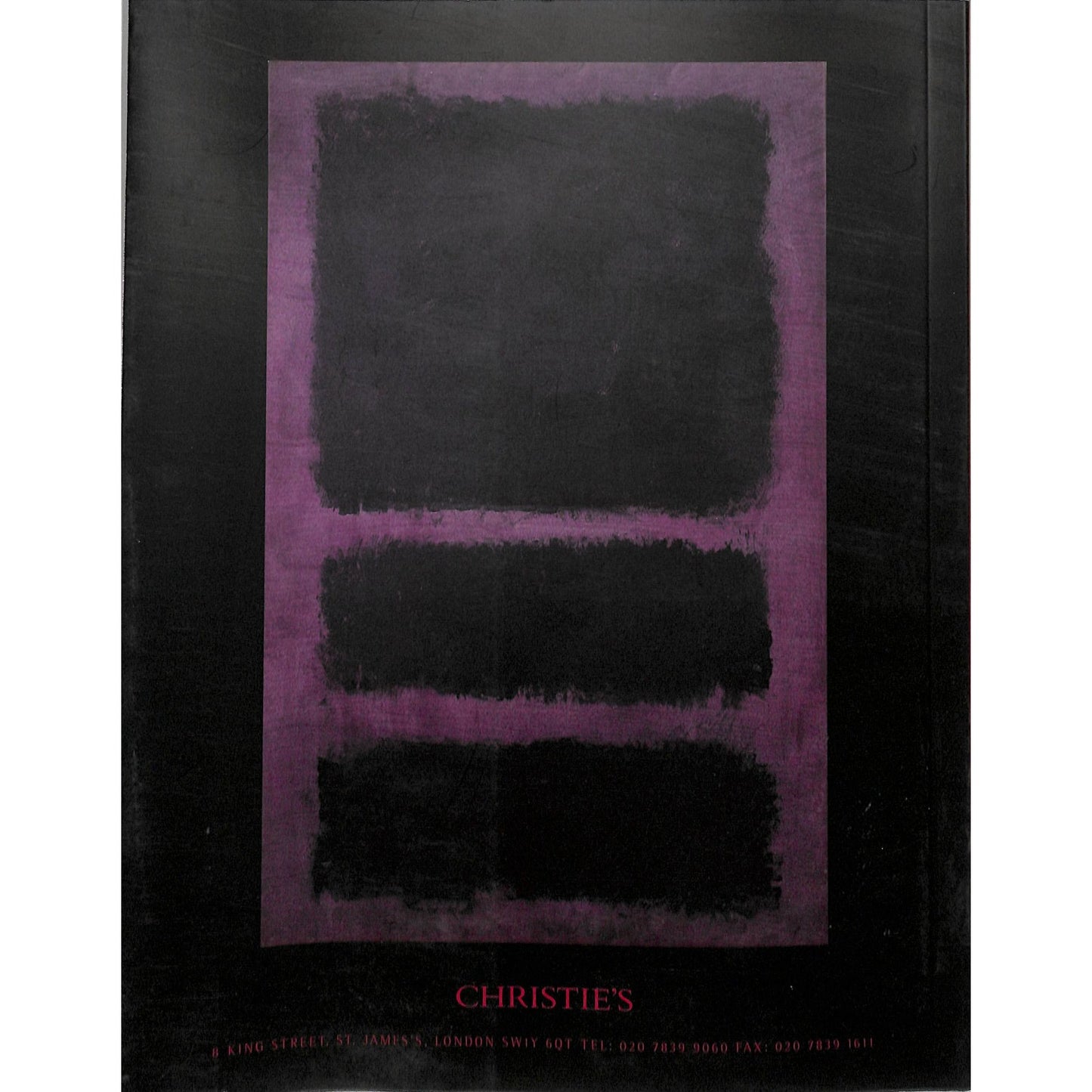 Christie's Post War Art Auction Catalog June 25, 2001