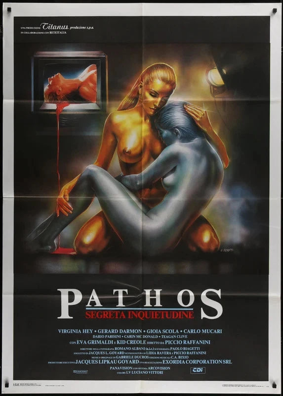 Obsession: A Taste for Fear 1988 Original Italian 1P Movie Poster 39x55 Horror