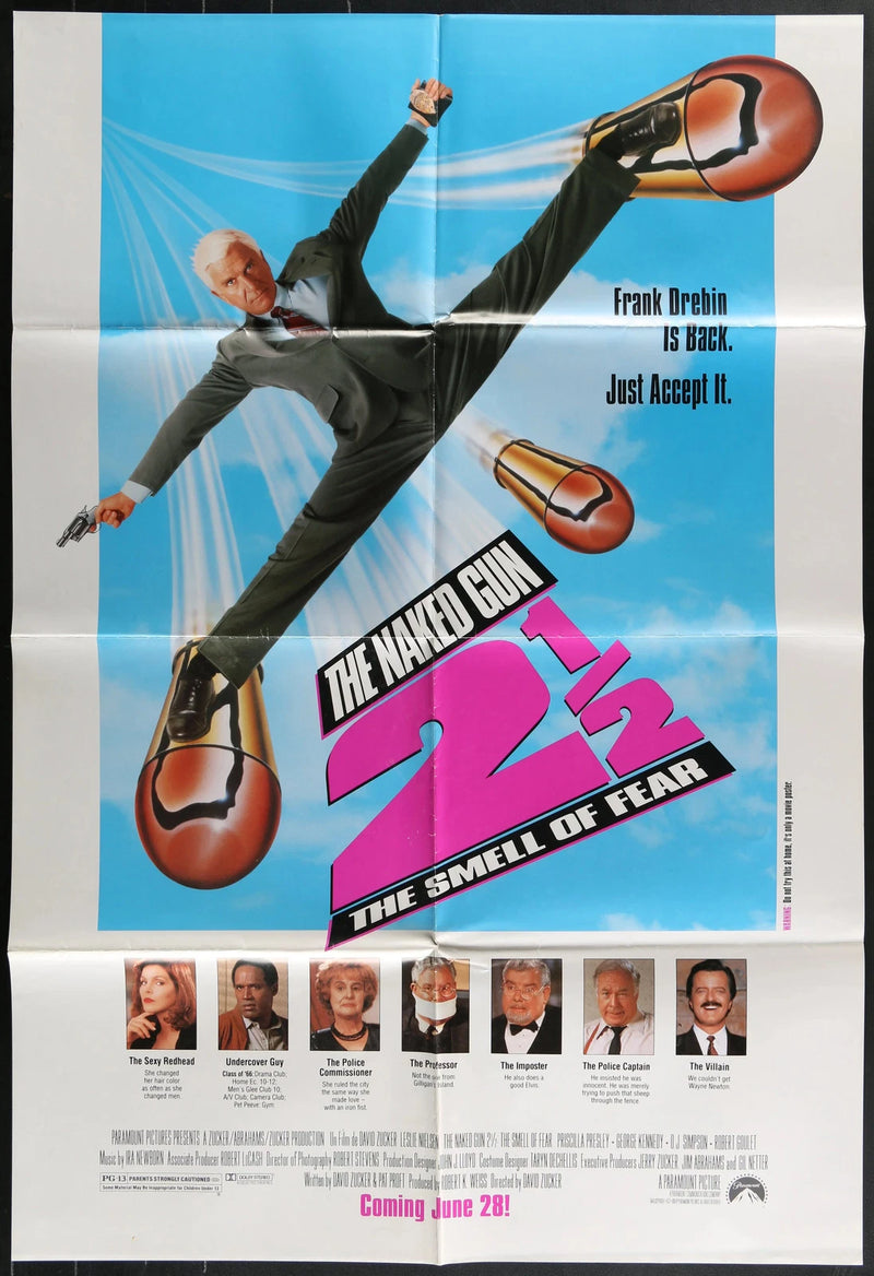 The Naked Gun 2 1/2 (1991) Original One Sheet Poster 27x41 Leslie Nielsen Comedy