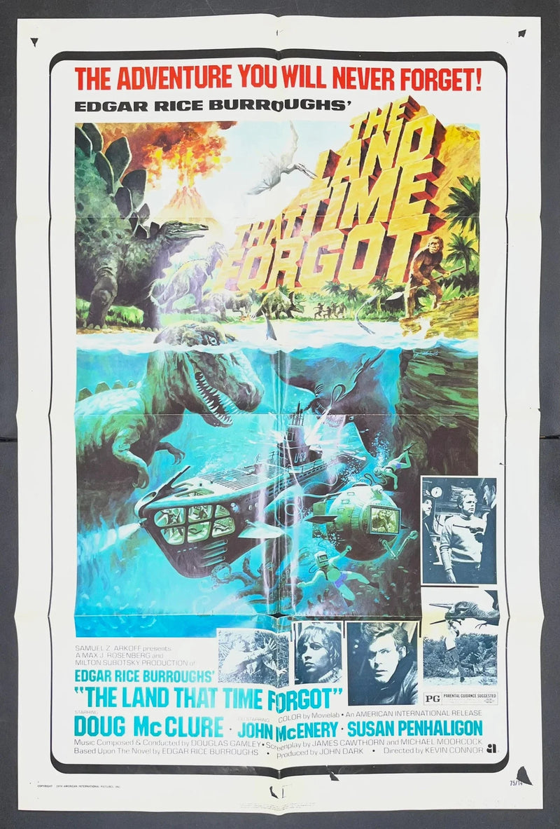 The Land That Time Forgot (1974) Original Movie Poster Folded 27x41