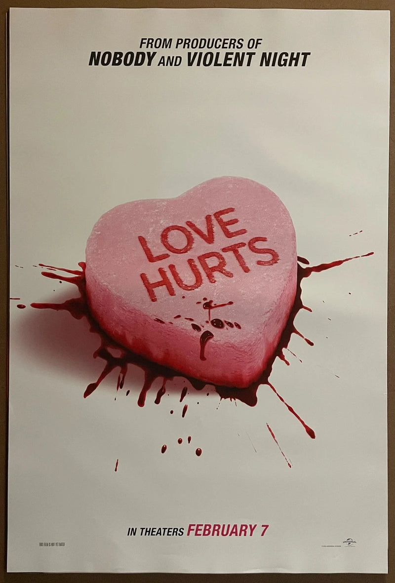 Love Hurts 2025 Action Thriller 27x40 Double-Sided Movie Poster