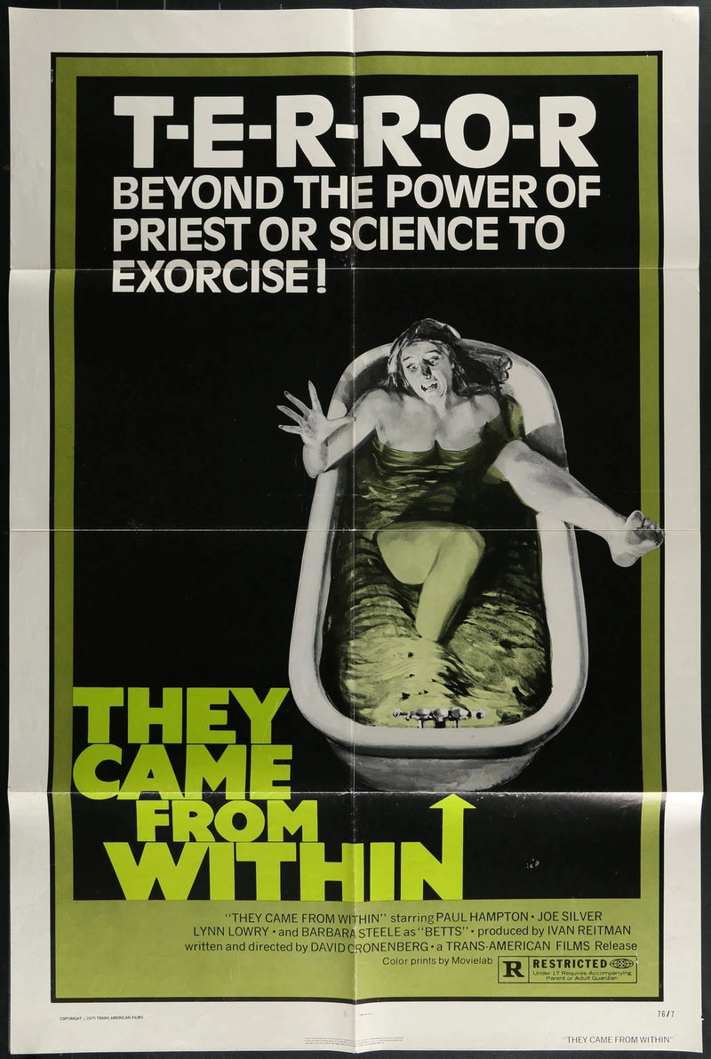 They Came from Within (1975) Original Horror Poster Folded 27x41