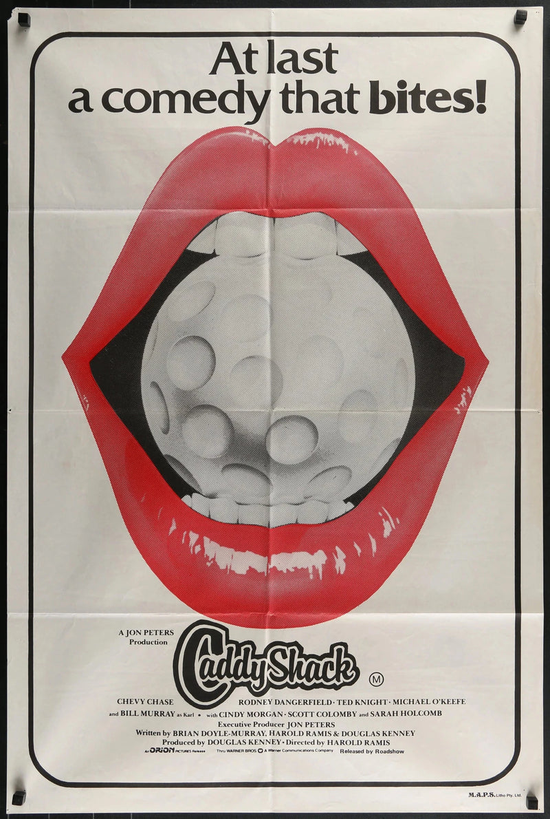 Caddyshack 1980 Australian One Sheet Poster 27x40 Bill Murray Rodney Dangerfield