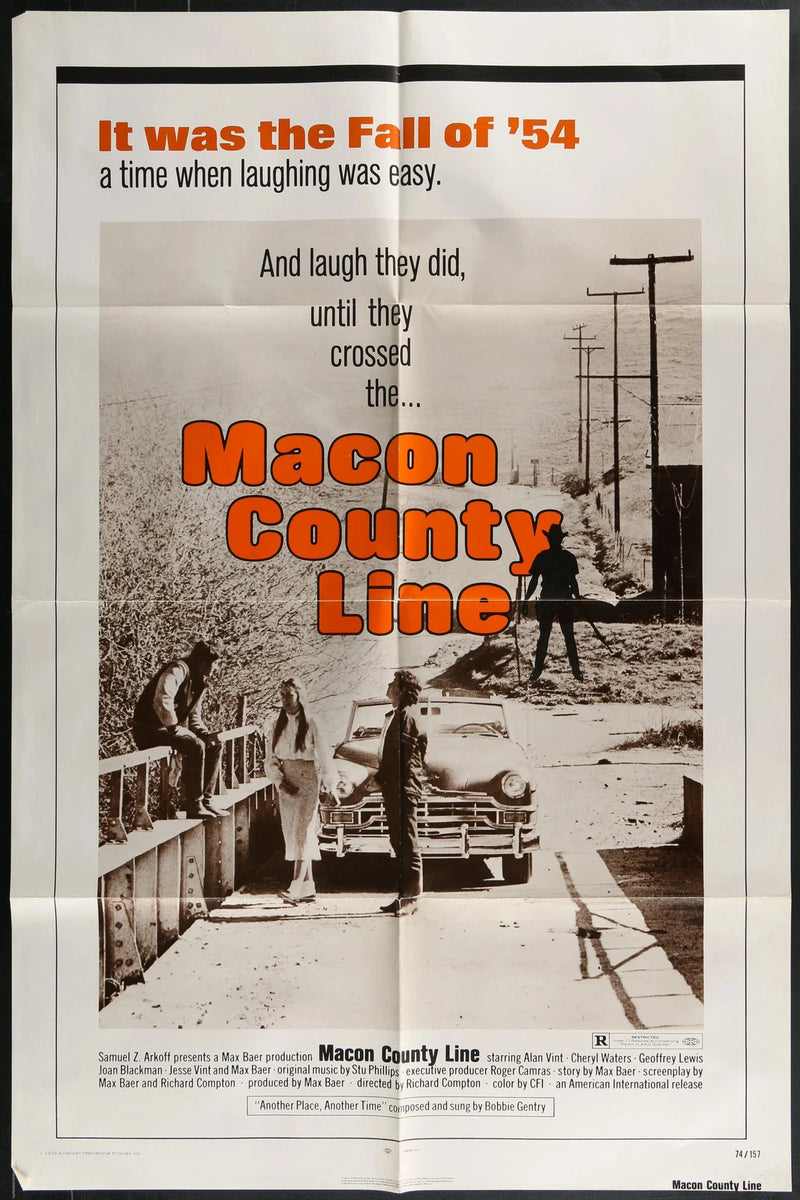 Macon County Line (1974) Original One Sheet Poster 27x41 Max Baer Alan Vint