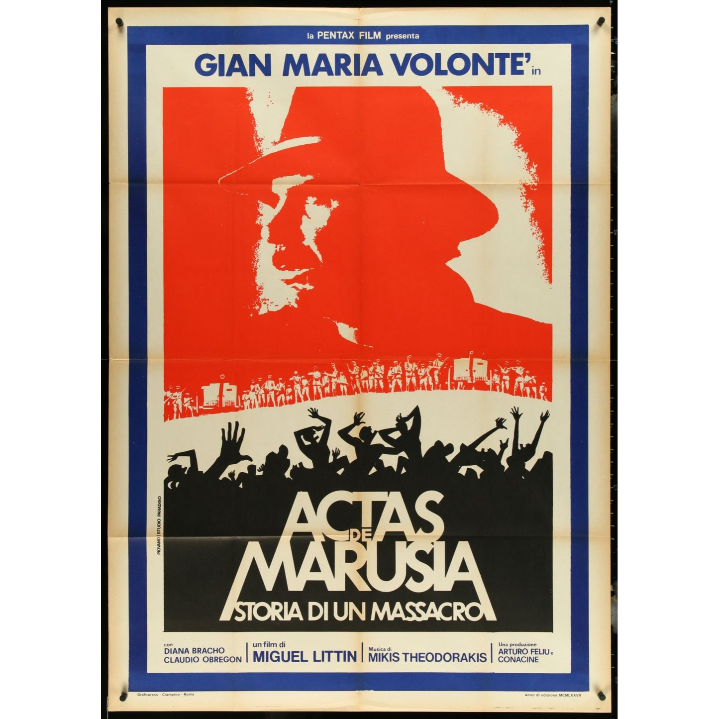 Amazing Collection of 23 Large folded Italian Movie Posters 1960s-1970s 39.5x55"