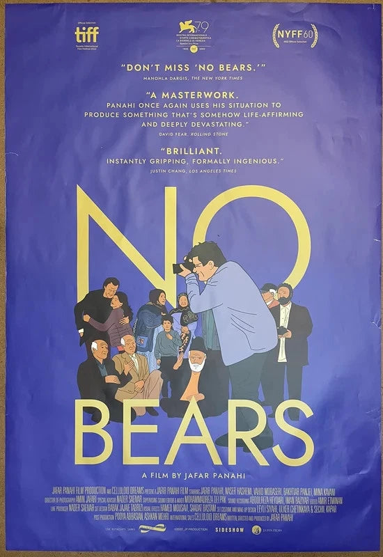No Bears 2022 Original Movie Poster 27x40 SS Jafar Panahi