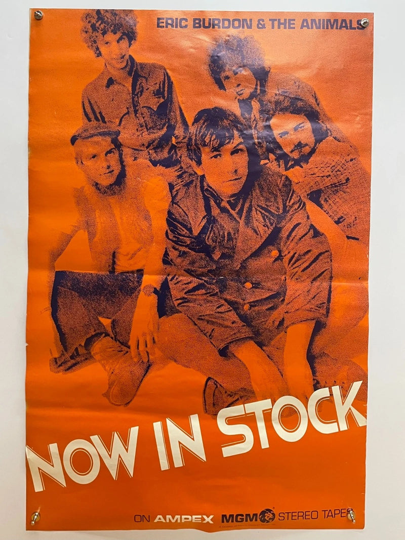 Eric Burdon & The Animals Now In Stock Ampex MGM Stereo Tapes Poster