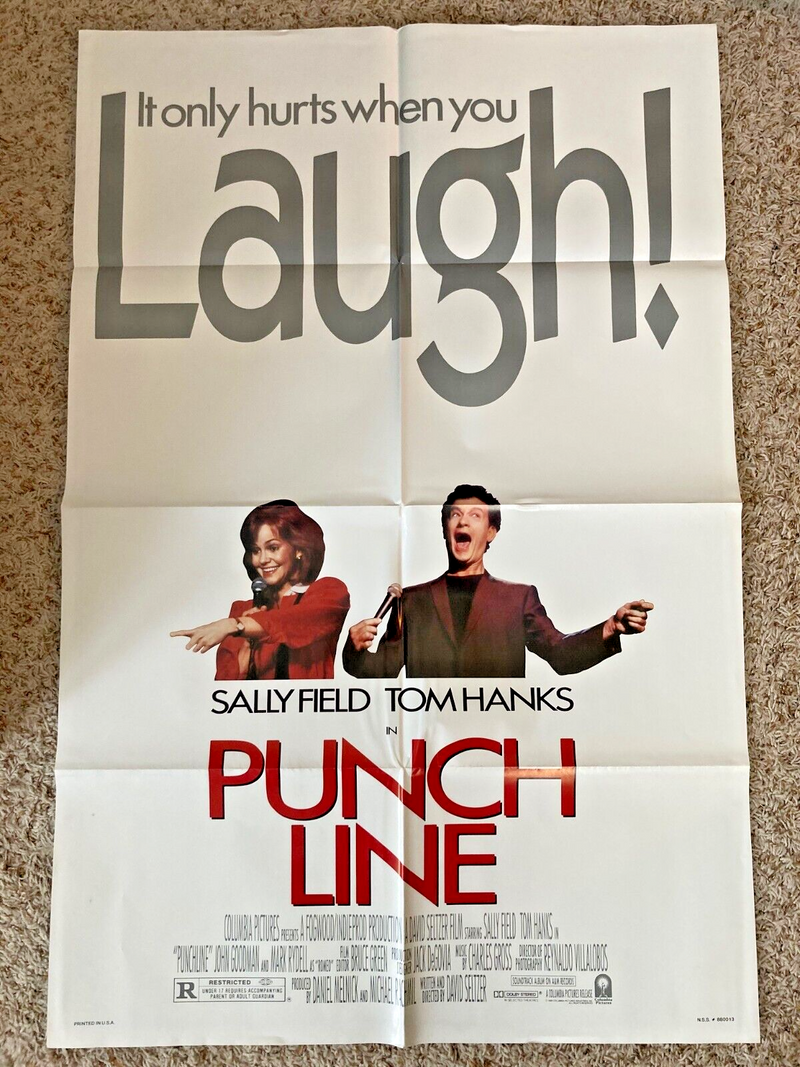 PUNCH LINE 27x41 Original Theatrical Movie Poster 1988 Tom Hanks Sally Field BP2