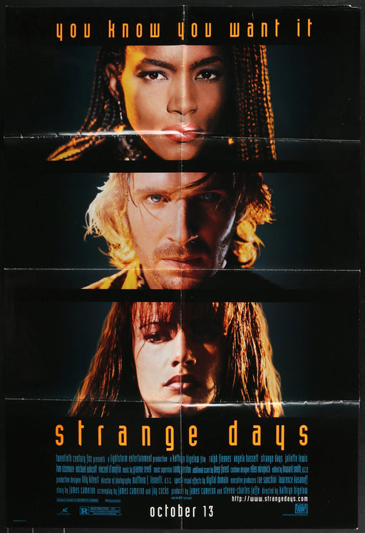 Strange Days (1995) Original Movie Poster Folded 27x40