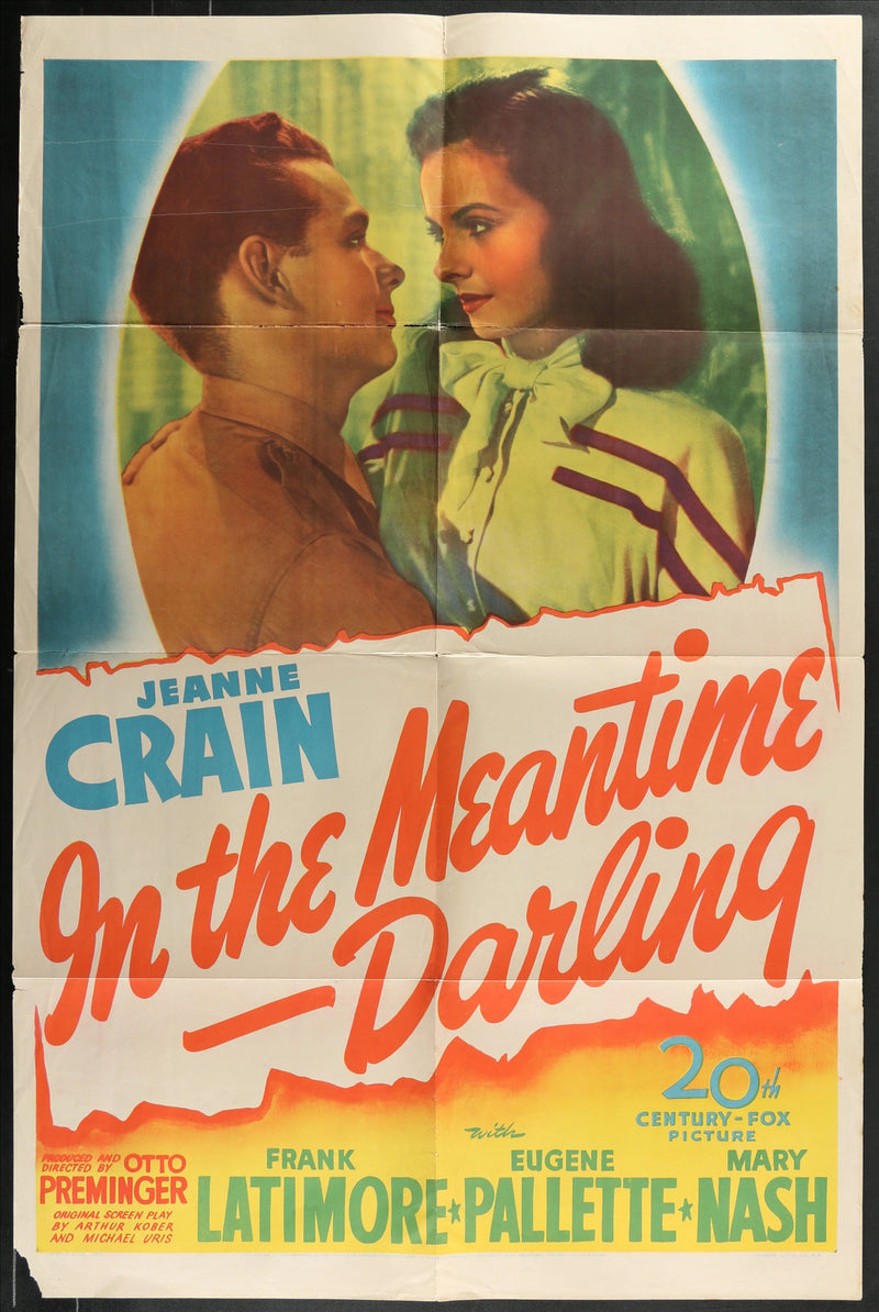 In the Meantime, Darling (1944) Original Movie Poster Folded 27x41