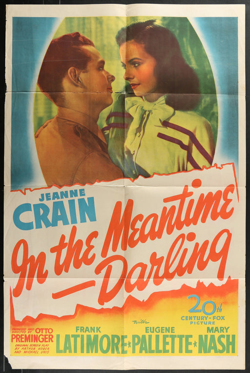 In the Meantime, Darling (1944) Original Movie Poster Folded 27x41