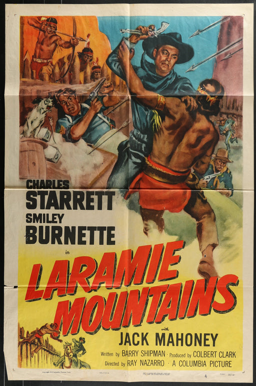 Laramie Mountains (1949) Original Western Movie Poster Folded 27x41