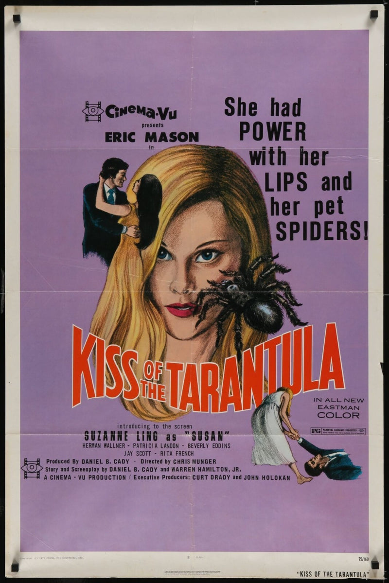 Kiss of the Tarantula (1975) Original Movie Poster Folded 27x41