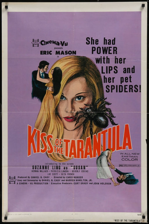 Kiss of the Tarantula (1975) Original Movie Poster Folded 27x41