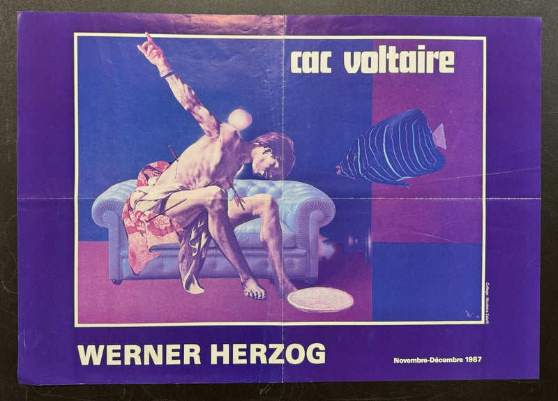 Werner Herzog (1987) CAC Voltaire Poster Folded 15.75x22.75