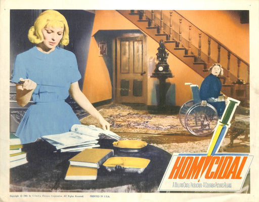 Homicidal (1961) Lobby Card #2 11X14