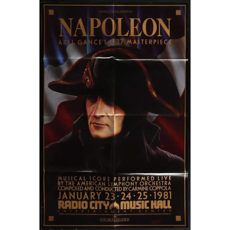 Napoleon (1981) Original Performance Poster Folded