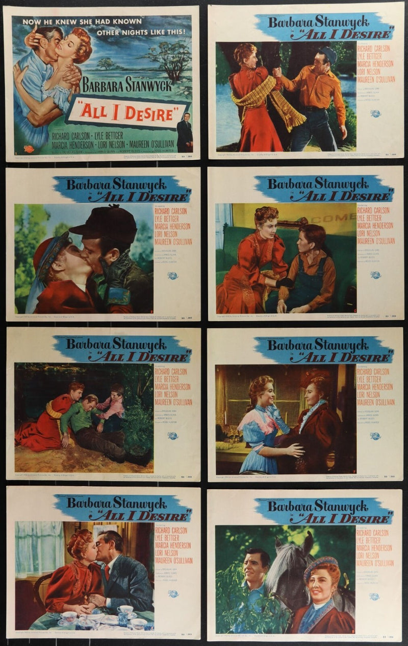 All I Desire (1953) Original Lobby Card Movie Poster Set 11x14