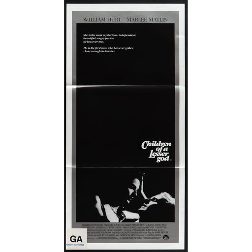 Children of a Lesser God (1986) Original Daybill Movie Poster