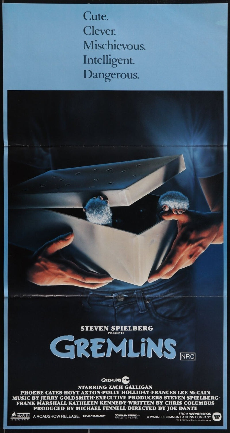 Gremlins (1984) Original Aust Daybill Movie Poster 13 1/4x 25 1/4