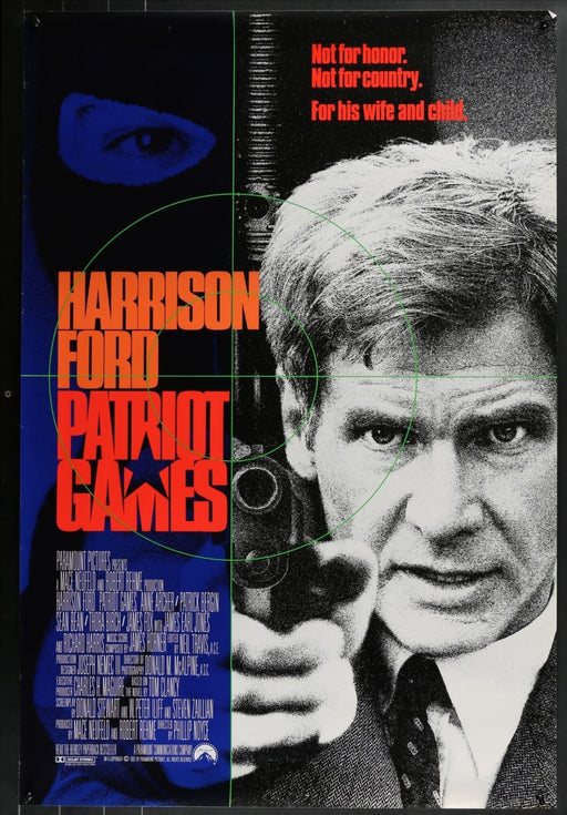 Patriot Games (1992) Original Single-sided Movie Poster Rolled 27x40