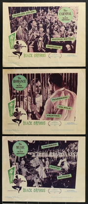 Black Orpheus (1959) Original Lobby Card Movie Poster Set of 4 11x14