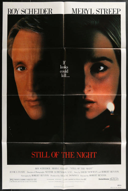 Still of the Night (1982) Original Movie Poster Folded 27x41