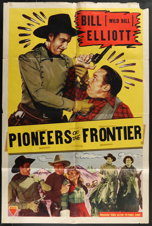 Pioneers of the Frontier (1938) Original Western Movie Poster Folded 27x41
