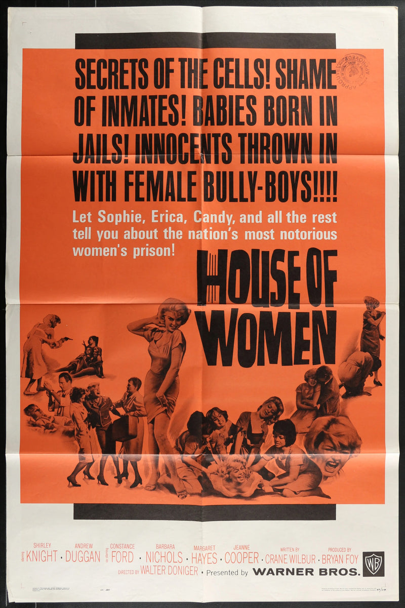 House of Women (1962) Original Movie Poster Folded 27x41