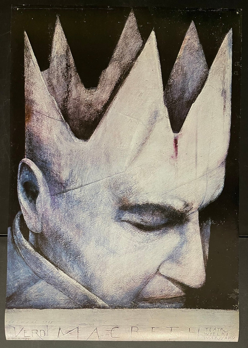 Macbeth (1985) Original Polish Opera Theatre Poster 26x38
