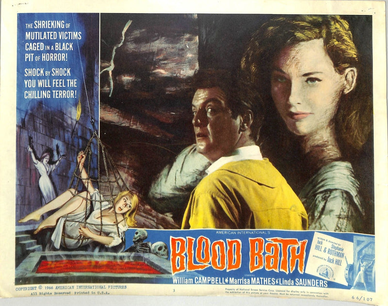 Blood Bath (1966) Lobby Card #3 11X14