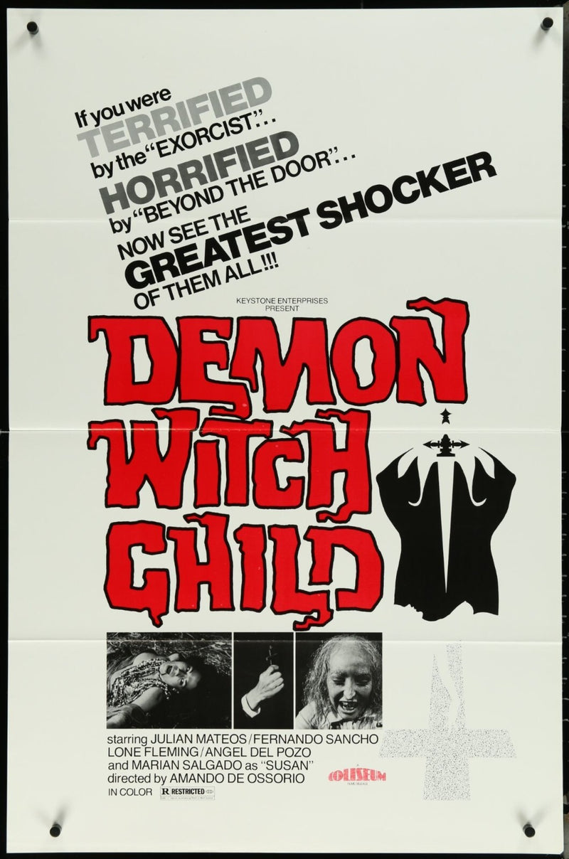 Demon With Child (1976) Original Movie Poster Folded 27x41 EM8-547