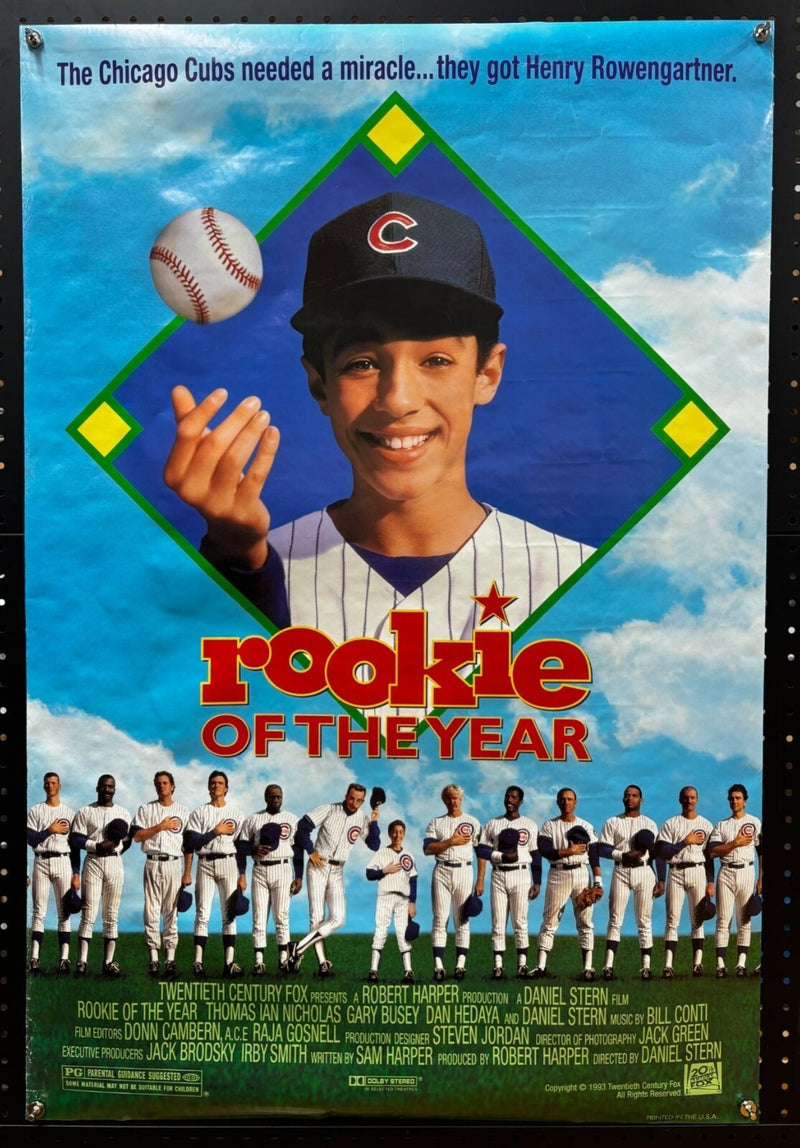 Rookie of the Year (1993) Double-Sided, Original Rolled Poster 27x40
