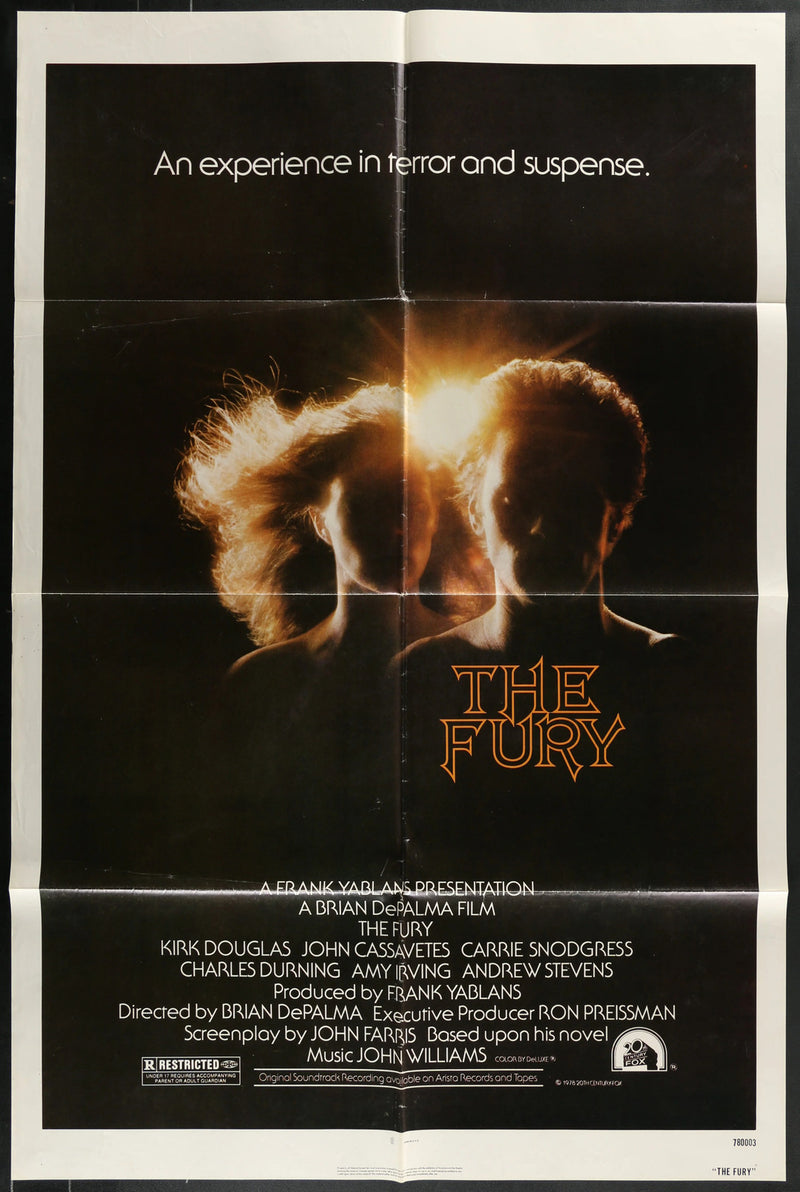The Fury (1978) Original Movie Poster Folded 27x41
