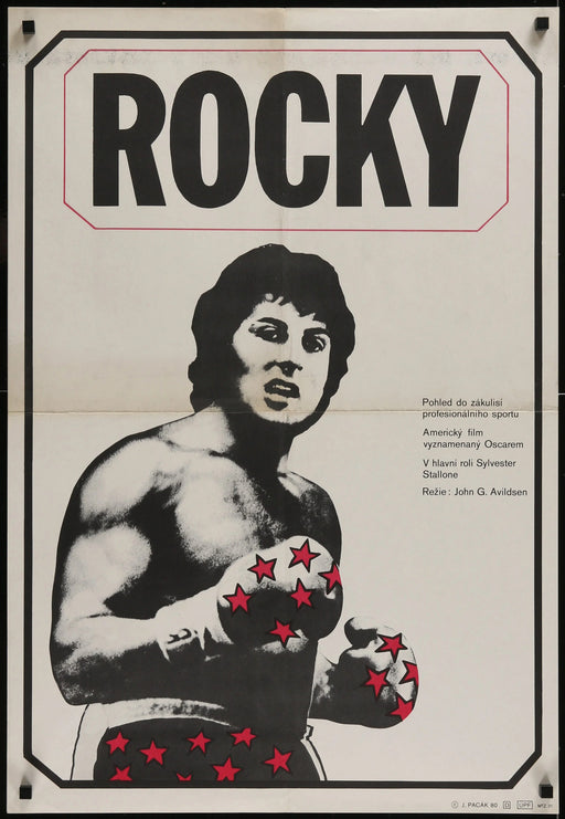 Rocky (1976) Original Czech Movie Poster Rolled 23x33