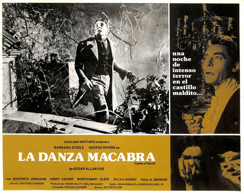 Rare Castle of Blood (1964) Lobby Card #2 11X14