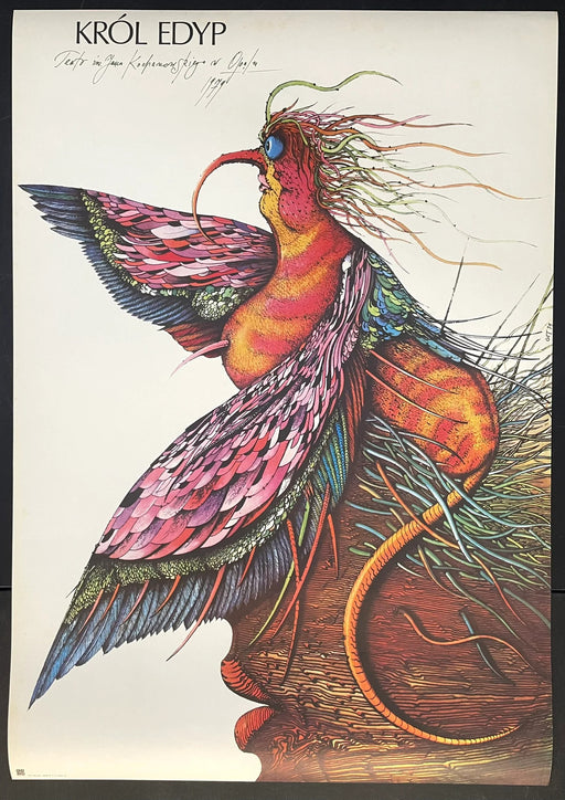 Krol Edyp (1979) Original Polish Theatre Poster 26x38