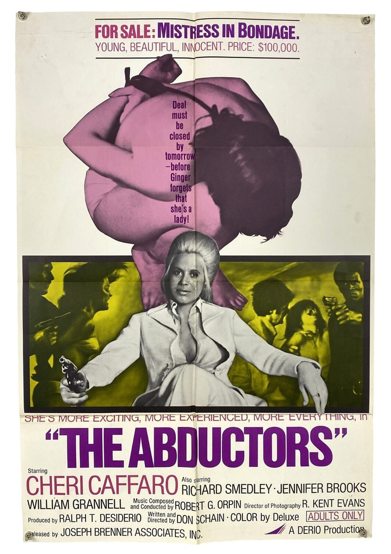 The Abductors (1972) Original Movie Poster Folded 27x41