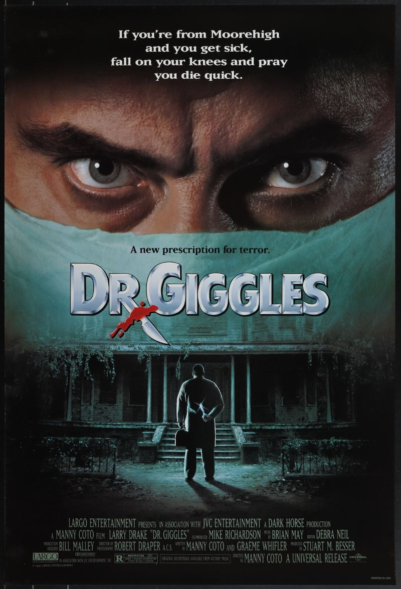 Dr. Giggles (1992) Original Movie Poster Rolled 27x40