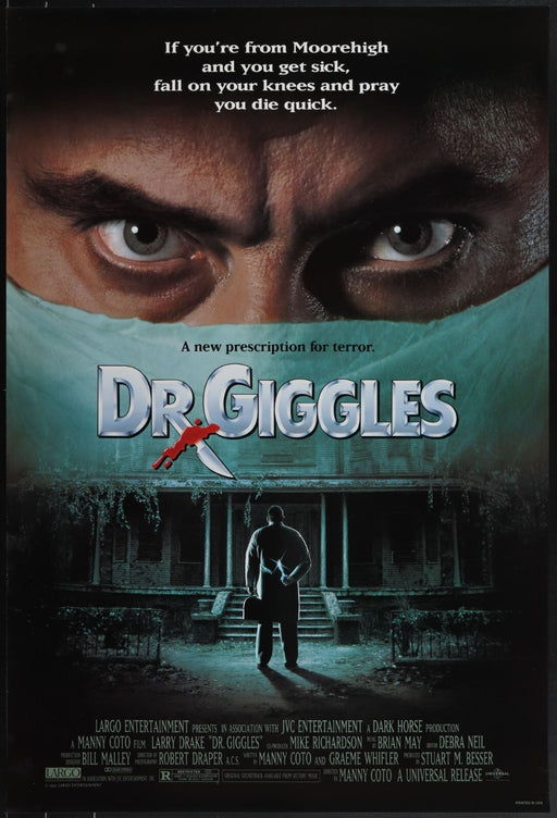 Dr. Giggles (1992) Original Movie Poster Rolled 27x40
