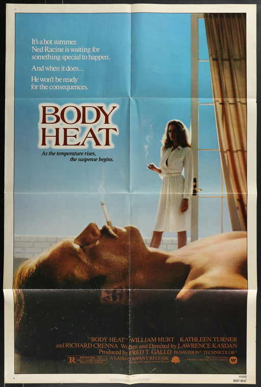 Body Heat (1981) Original Movie Poster Folded 27x41