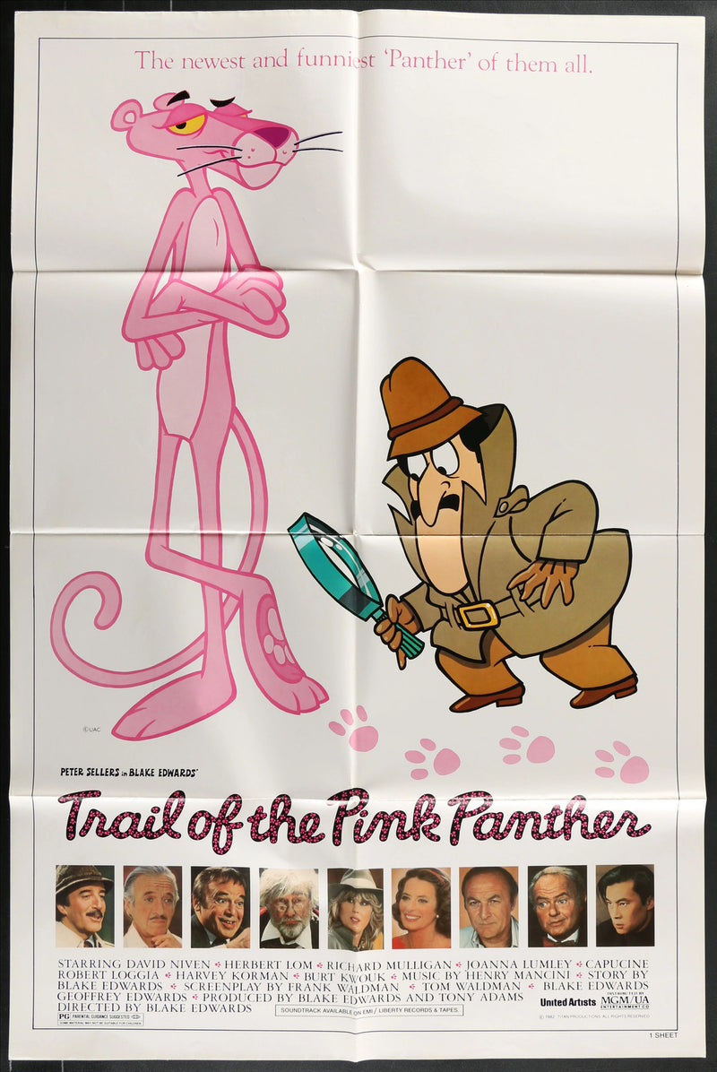 Trail of the Pink Panther (1982) Original Movie Poster Folded 27x41