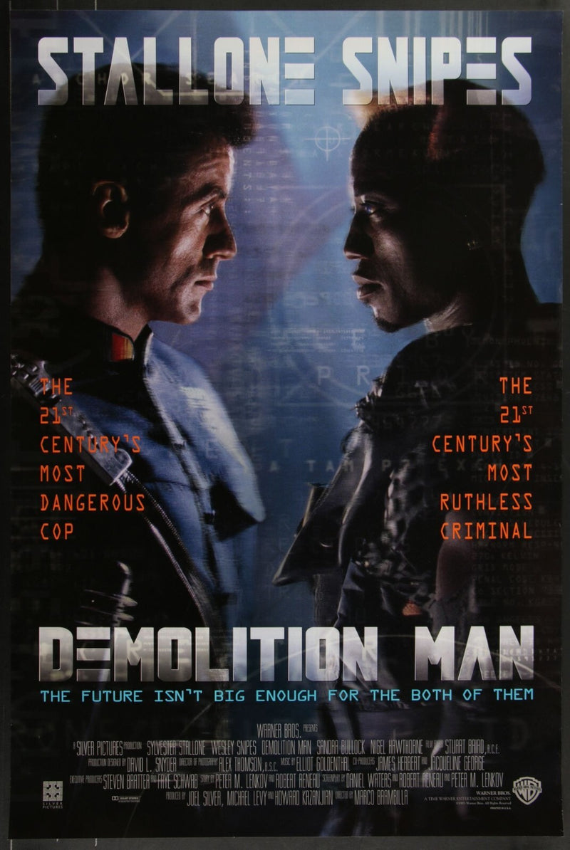 Demolition Man (1993) Original Movie Poster 27x41
