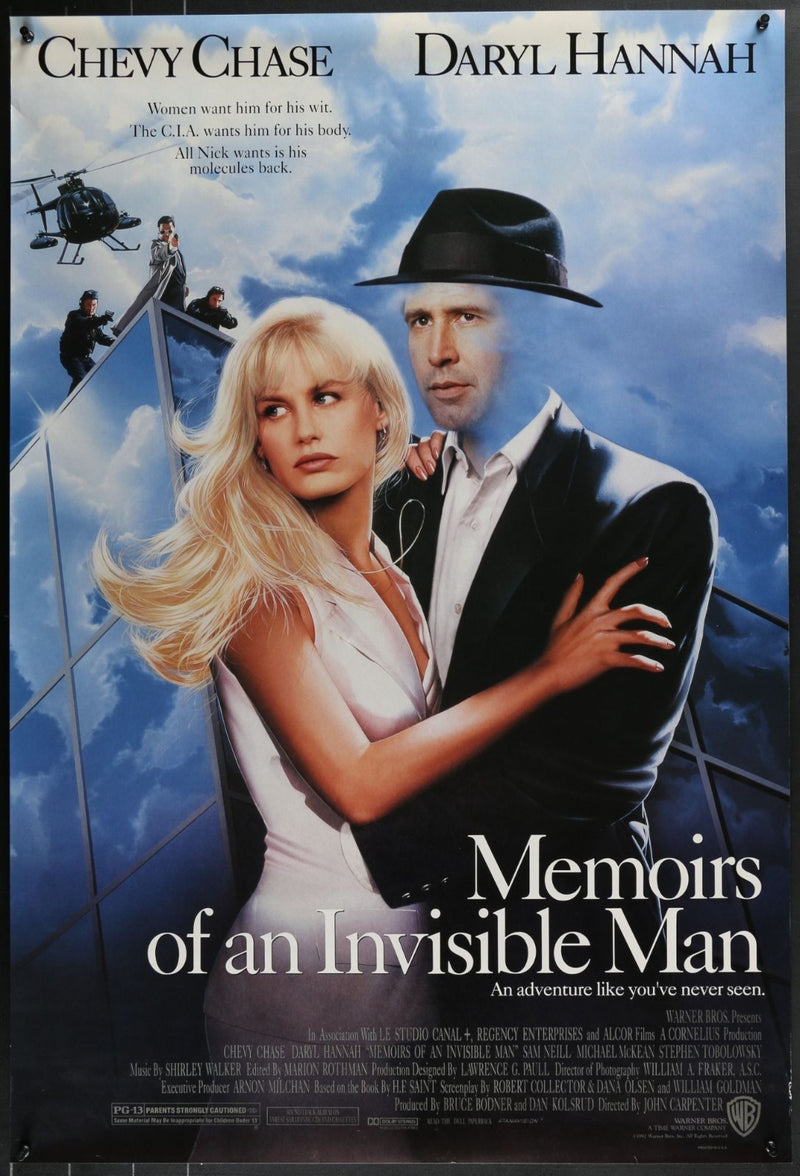 Memoirs of an Invisible Man (1992) Original SS Movie Poster Rolled 27x40
