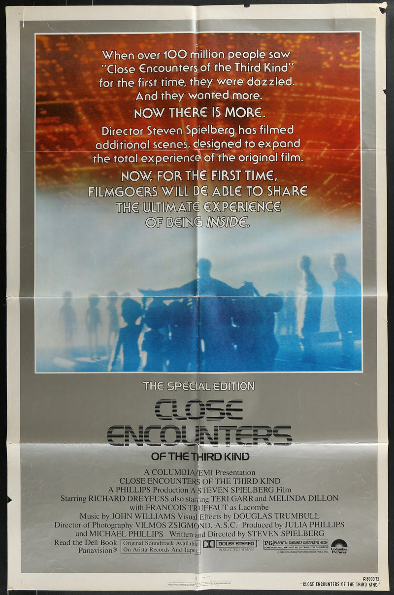 Close Encounters of the Third Kind  Special Ed (1980) Orig Movie Poster 27x41