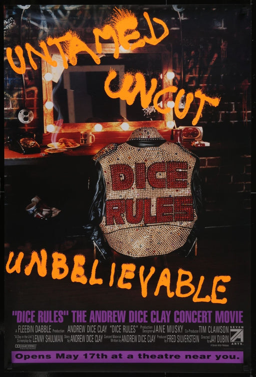 Dice Rules (1991) Original Movie Poster Rolled 27x41