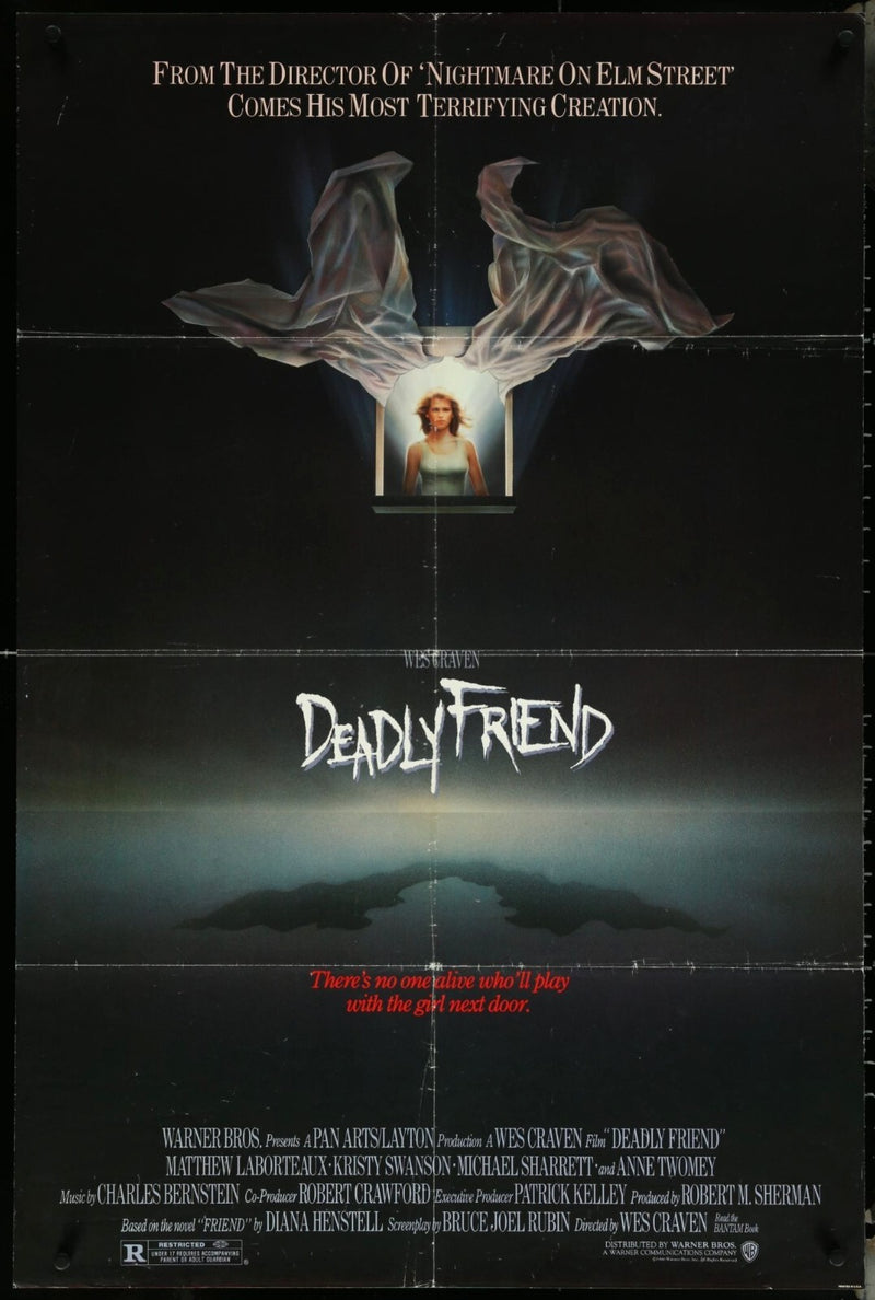 Deadly Friend (1986) Original Movie Poster Folded 27x41